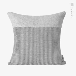 Pillow Nordic Light Luxury El Sofa Silver Grey Woven Stitching Living Room Bedroom Restaurant Winery