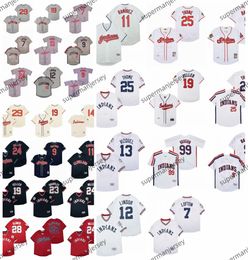 Ricky Vaughn Jose Manny Ramirez World Series Indians Baseball Jersey Jim Thome Kenny Lofton Omar Vizquel Albert Belle Mays Hayes Pedro Cerrano ROGER DORN Size