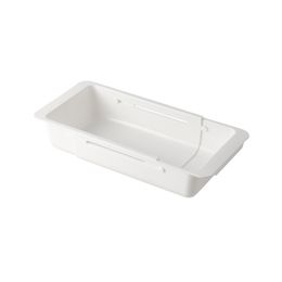 Retractable Drawer Storage Box White Small Items Sorting Storage Case Drawer Built-In Shelf OSpace ZP103