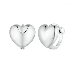 Stud Earrings Self Product 925 Sterling Silver Love Shaped Charm Jewelry For Woman Valentine's Day Gift Luxury