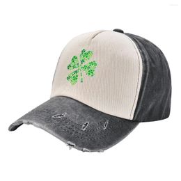 Ball Caps Lucky Four-leaf Clover Green ShamrockCap Baseball Cap In Hat Drop Men Women's