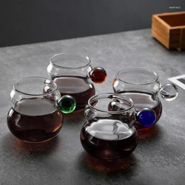 Wine Glasses Clear Coffee Mug Espresso Glass Mugs With Handle Transparent Cappuccino Drinking Home Drinkware Accessories