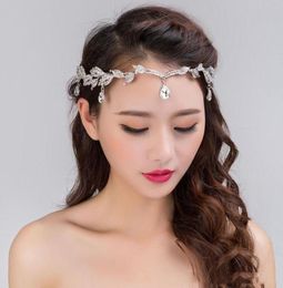 Jewely Bridal Headpieces 2019 Newest Bridal Forehead Decoration Wedding Headgear Rhinestone Pendant Crowns Cheap4600568