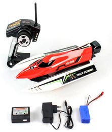 RC Boat Wltoys WL915 24Ghz Machine Radio Controlled Boat Brushless Motor High Speed 45kmh Racing Boat Toys for Kids 2012044887141