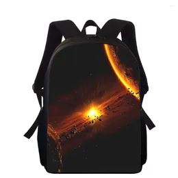 School Bags Art Sun 16" 3D Print Kids Backpack Primary For Boys Girls Back Pack Students Book