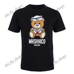 Designer T Shirt Moschin Tshirt Bear Tshirts Women's Tee Italy Trend Brand Summer Cotton T Shirt Moschimo Moschinno Shirt Summer Couples Tops Moscino Women Shirt 97