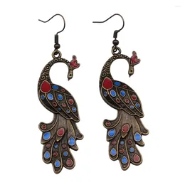 Dangle Earrings 1pair Peacock Set Of Pendant Jewellery Making Supplies In Hook Size 18x19mm