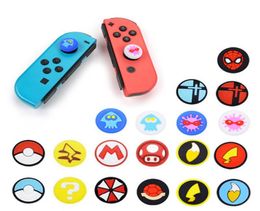 Rubber Silicone Grip Case Accessories for Nintend Switch Joycon Cap Protective Covers for NS Gamepad Joystick Controller6664660