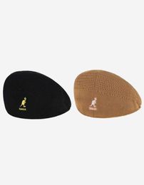 summer KANGOL kangaroo flat top fisherman hat visor basin hat fashion wild cotton fabric men and women flat top cloth hat Q07037881480