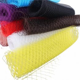 25cm Width Russian Veiling Hat Birdcage Veils Netting Mesh Fabric For Wedding Millinery Trim Netting DIY Hair Accories I0Kd#