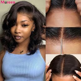 Body Wave Wear And Go Glueless Bob Wigs For Women Ready To Go Human Hair Wigs 4x4 Lace Closure Wig Human Hair Natural Wavy 240408