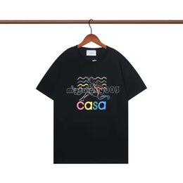 Casa Blanca Tennis Club T Shirt Mens Designer Shirt Camiseta Mode Casual Tees Kleidung Street Size S-3Xl Summer White Black Blue Clothing 6519 Casablancas Shirt 74