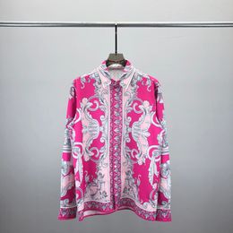 Męskie koszule designerskie Casablanc Hawaje koszule sukienka Druk Wzór Camicia unisex guzika up Hemdq20