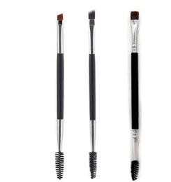 High quality with logo 12 7 15 20 elf Makeup Brushes Large Synthetic Brow Eyebrow Makeup Brushes Kit Pinceis Double head eyebr8869856