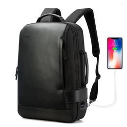 Backpack BOPAI Brand Enlarge USB External Charge 15.6 Inch Laptop Shoulders Men Anti-Theft Waterproof Travel