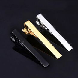 Men Tie Clip Colourful Metal Copper Necktie Pin Simple Bar Clasp Formal Business Clips Daily Wedding Ceremony Pins 240408
