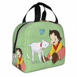 heidi And Litle Goat Thermal Insulated Lunch Bags Women Resuable Lunch Tote for Kids School Children Storage Food Bento Box s7UI#