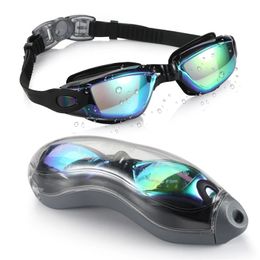 Swimming Goggles for Men Women Antifog UV Protection Waterproof Silicone Adjustable Swim Pool Eyewear Adults Diving Glasses 240416