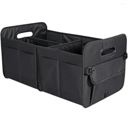 Storage Bags Oxford Cloth Trunk Organiser Heavy-duty Spacious Car With 9 Pockets Foldable Design For Suvs