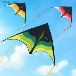 YongJian Large Beach Delta Kite for Adults and Kids Extremely Easy to Fly for Beginners Comes with 100m String Kite Handle Y240416