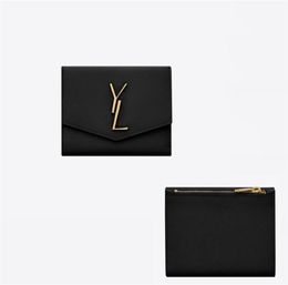 Women Zipper Wallets Designer Updown Leather Short Purse Mens Coin Pocket Luxury Y Wallet Ladies Small Purses Card Holder S Cardho2961669