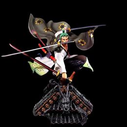 Action Toy Figures Anime One Piece Gk Roronoa Zoro Kimono Santry Creative Action Figures Model Toy Collectible Desktop Ornaments Kids Xmas Gifts Y240415