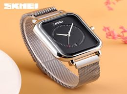 2020 luxury Casual Women Quartz Watch Elegant Fashion Wristwatches Waterproof Magnet Band Rectangular Dial zegarek damski7137655