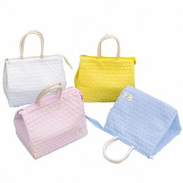 portable Lunch Box Bag New Fiable Simple Large Capacity Waterproof Bag Insulati Belt Rice Bag for Office Workers Lchera X6I6#