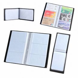 hot Leather Cards ID Credit Card Holder Paper Craft Book Case Organiser Busin Collecti Storage Ctainer 40/120/180/240/300 M6j0#