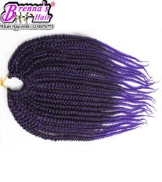 18quot 24quot Crochet Braids Box Braids Hair Extensions 20 Roots 3S Crochet Box ombre Braiding wavy Hair Jumbo Crochet H4995886