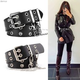 Waist Chain Belts Unisex Jeans Belt Punk Gothic Belts For Women Men Waist Corset Cinturon Mujer Chain Ketting Riem High Quality Cummerbunds CintosL240416