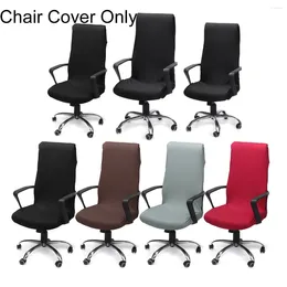 Chair Covers Highly-elastic Office Cover Swivel Computer Seat Back Washable Universal