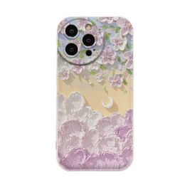 40PCS Designer Anti Drop Flower Pattern Apple Phone Protective Case For iPhone 15 Pro Max iPhone14 Pro Max 13 12 14