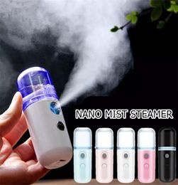 5 Color USB Rechargeable 30ml Nano Mist Sprayer Mini Handheld Summer Moisturing Facial Steamer Face Steamer Humidifier Portable Mi3438835