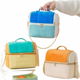 plush Insulated Lunch Bag Insulati Bento Pack Aluminum Foil Rice Bag Meal Pack Ice Pack Student Bento Lunch Handbag Insulati c6zZ#