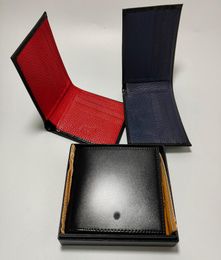 man brand wallet luxury business card holder thin cardholder fashion handbag red blue leather fold pocket card holder passport bag7440911