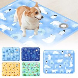 Pet Ice Pad Keep Cool In Summer For Dogs And Cats Resistant To Punctures Scratches Washable Sleeping X7J1 240416