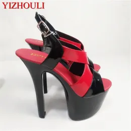 Dance Shoes 17 Cm Women's High Heels 7 Inch Colour Stiletto Sandals Sexy Nightclub Stage