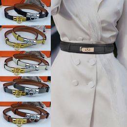 Designer Belts Womden Ceinture Luxe All-match Simple with Skirt Dress Suit Pants Tucked Waist Belt for Womens Belt Width 2.0cm Gold Silver Locking Buckle Tight Belts