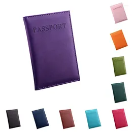 Storage Bags PU Leather Passport Case ID Card Protection Holder Water Proof Multi-function Document Cover Travel Supplies