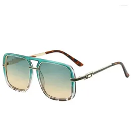 Sunglasses KAPELUS Retro Square With Large Frame Men's Women's Colorful Luxury Glasses Decorative Slimming Sun