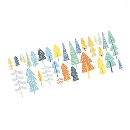 Wall Stickers Cartoon Forest Pattern DIY Decorative Wallpaper PVC Self-Adhesive Decals