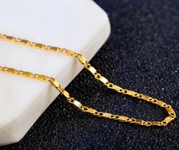 Whole New High Quality Gold Necklaces Chain Super Deal Gold Chain Men Jewellery Vacuum Plated New Fashion Jewelry6481530