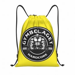 custom Bodybuilding Fitn Muscle Gym Drawstring Bags for Shop Yoga Backpacks Men Women Sports Gym Sackpack s8Yj#