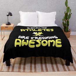Blankets Athletes Are Freaking Awesome T-Shirt For Athlete Shirt Hypebeast Decor Sherpa Couch Throw Blanket