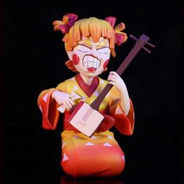 Action Toy Figures Demon Slayflower Street Chapter Agatsuma Zenits Boxed By Hand Car Decoration Hand Action Figure Ornament Model Original In Stock Y240415