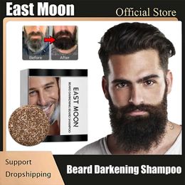 Handmade Soap Beard Darkening Shampoo Grey Hair Coverage Remove White Moustache Growth Anti Hair Loss Moisturising Washing Beard Soap for Men 240416