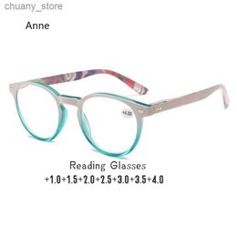 Sunglasses Fashion Reading Glasses for Women Men New High-end Presbyopia Glasses Middle-aged and Elderly gafas de lectura mujer eye glasses Y240416