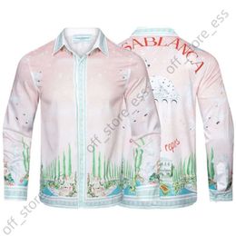 Shirt Casa Nuovi uomini da donna camicie casual camicia Casablanc Designer maglietta a manica corta Summer Comfort Stampa classica Maglietta US Times M-3xl 950 399