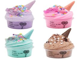 60ml Children Slime Puzzle Toy Candy Ice Cream Silk Clay Mud DIY Fidget Toys Stress Relief Antistress Charms For Slimes Putty 07641274277